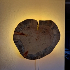 "LightLog" Wooden ambient wall light - Image 2